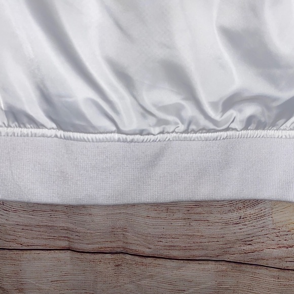 WHITE Guess Y2K Unisex Track Zip up Jacket Size Medium - Picture 5 of 10